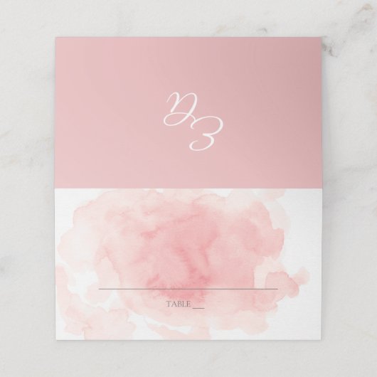 Splash van Roze Trouwplaatskaarten Plaatskaartje (Buitenkant ongevouwen)
