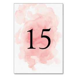 Splash van Roze Trouwtafel Nummer Kaart
