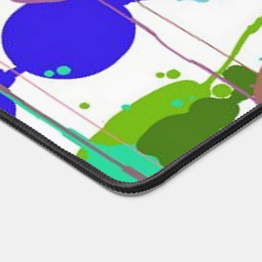 Splash van verfkleur bureaumat (Hoek)