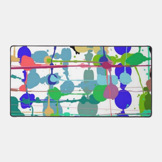 Splash van verfkleur bureaumat (Voorkant)