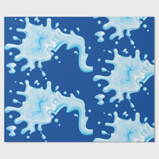 Splash van waterdamppapier cadeaupapier (Vlak)