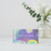 Splash van Waterverf Visitekaartje (Staand voorkant)