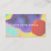 Splash van Waterverf Visitekaartje (Achterkant)