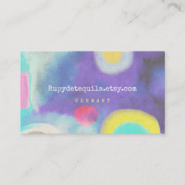 Splash van Waterverf Visitekaartje