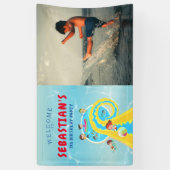 Splash Water Park Waterslide Verjaardag Welkomstbo Spandoek (Verticaal)