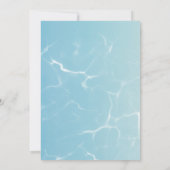 Splash Water Park Zomer Waterglijbaan Verjaardagsf Bedankkaart (Achterkant)