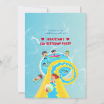 Splash Water Park Zomer Waterslide Verjaardagsfees