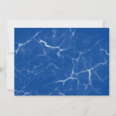 Splash Water Park Zomer Waterslide Verjaardagsfees Kaart (Achterkant)