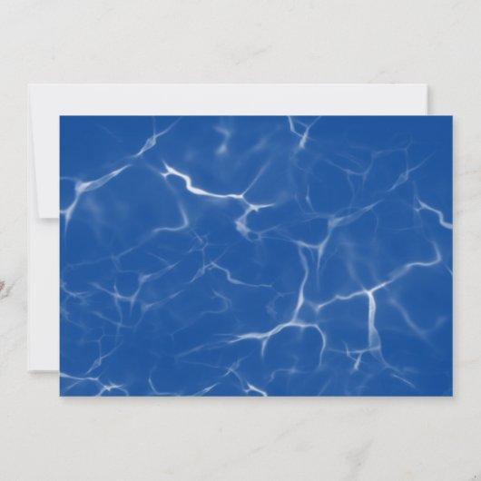 Splash Water Park Zomer Waterslide Verjaardagsfees Kaart (Achterkant)