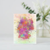splash waterverf-stijl Duitsland Briefkaart (Staand voorkant)