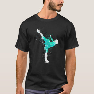 Splash Wintersport Ice Dance Figuur schaatsmeisje T-shirt