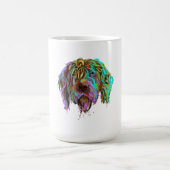 Splash Wirehaired Pointing Griffon Dog Magische Mok (Midden)