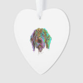 Splash Wirehaired Pointing Griffon Dog Ornament (voorkant)