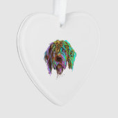 Splash Wirehaired Pointing Griffon Dog Ornament (voorkant)
