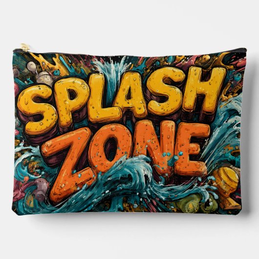 "Splash Zone" Levendige en speelse grafische kunst Etui (Voorkant)