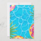 Splash Zwembad Party Zomer Zwemwater Verjaardag Kaart (Achterkant)