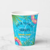 Splash Zwembad Party Zomer Zwemwater Verjaardag Papieren Bekers (Voorkant)