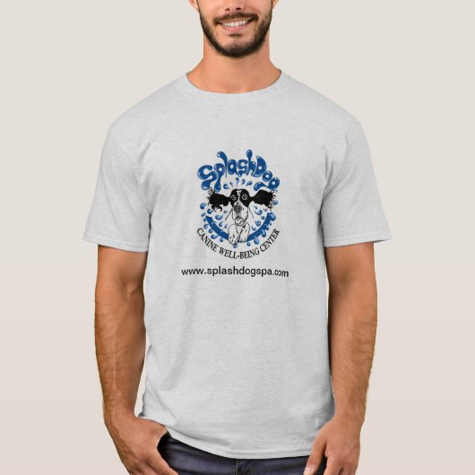 SplashDog Basic T-shirt met services en logo (Voorkant)