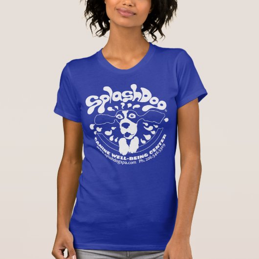SplashDog blue basis T T-shirt (Voorkant)