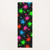Splashed Black Yogamat (Voorkant)