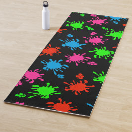 Splashed Black Yogamat