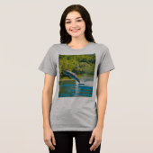Splasherige uitvoerder Tri-Blend shirt (Voorkant volledig)