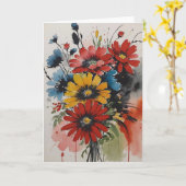 Splashes Kaart (Gele Bloem)