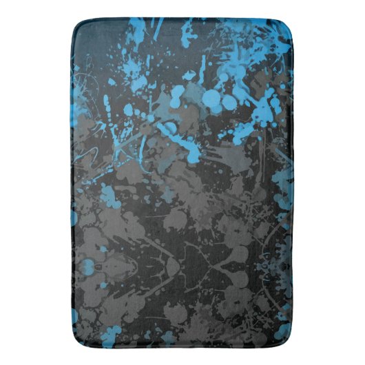 Splashes, lijnen en levendige chaos badmat (Voorkant Verticaal)