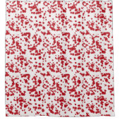 Splashes rode verf. douchegordijn (Voorkant)