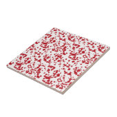 Splashes rode verf. tegeltje (Zijkant)