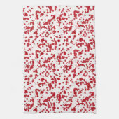 Splashes rode verf. theedoek (Verticaal)