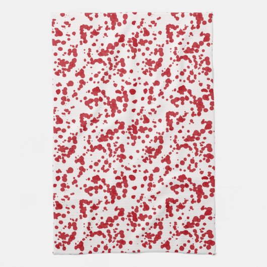 Splashes rode verf. theedoek (Verticaal)
