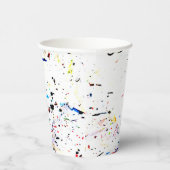 Splashes van de Abstracte Kunst van de Verf Papieren Bekers (Rechts)