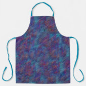 Splashes van de verfcyaan van de leftoverspray en  schort (Voorkant)