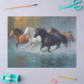 Splashes van Freedom Galloping Horses Decoupage Tissuepapier (Craft)