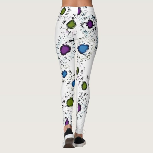 Splashes van Kleur Leggings (Achterkant)