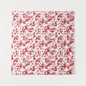 Splashes van rode verf wandkleed (Voorkant (horizontaal))