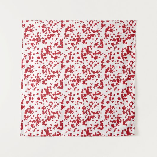 Splashes van rode verf wandkleed (Voorkant (horizontaal))