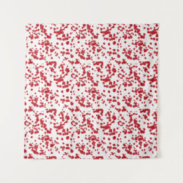 Splashes van rode verf wandkleed