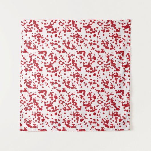 Splashes van rode verf wandkleed (Voorkant)