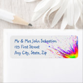 Splashes van schilderkunst etiket (Insitu)