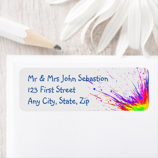 Splashes van schilderkunst etiket (Insitu)