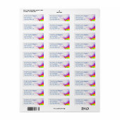 Splashes van schilderkunst etiket (Full Sheet)