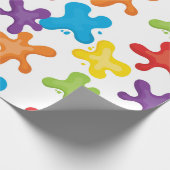 Splashes van verfpapier voor het verpakken van de cadeaupapier (Hoek)