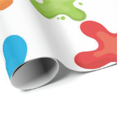 Splashes van verfpapier voor het verpakken van de cadeaupapier (Rol Hoek)