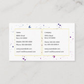 Splashes Visitekaartje (Achterkant)