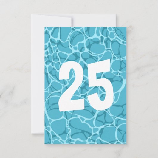 Splashin' Fun Pool Party Kaart (Achterkant)