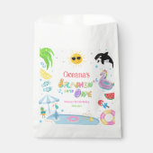 Splashin' in een eerste verjaardagsfeestje bedankzakje (Voorkant)