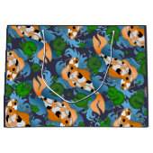 Splashing Asian Koi Fish Pond Lily Large Cadeautasje (Voorkant)
