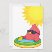 Splashing Birthday Bash-uitnodiging Kaart (Achterkant)